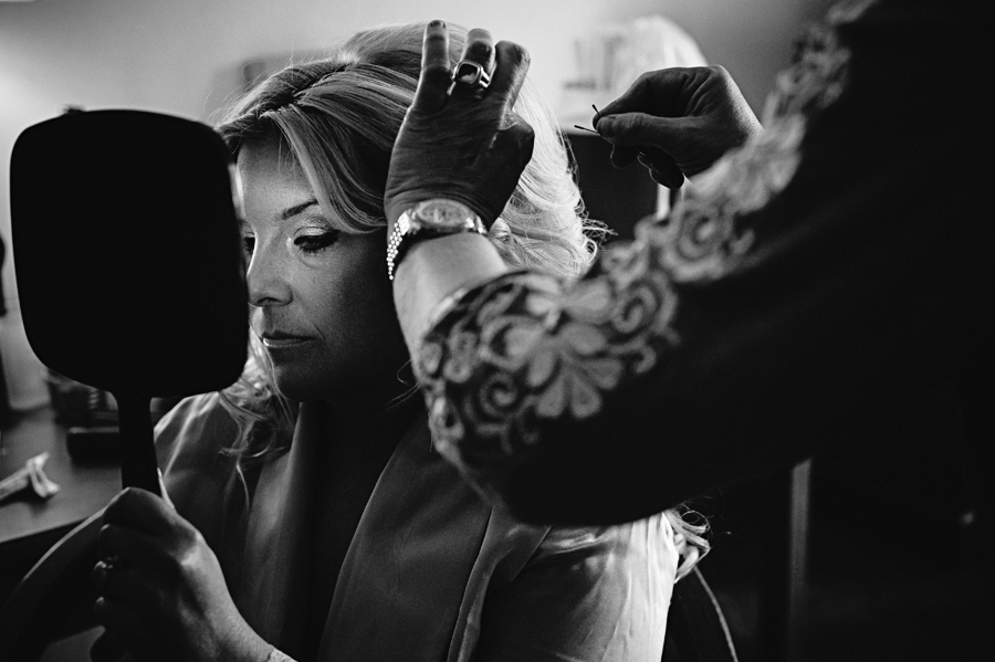 Bride with dramatic lighting