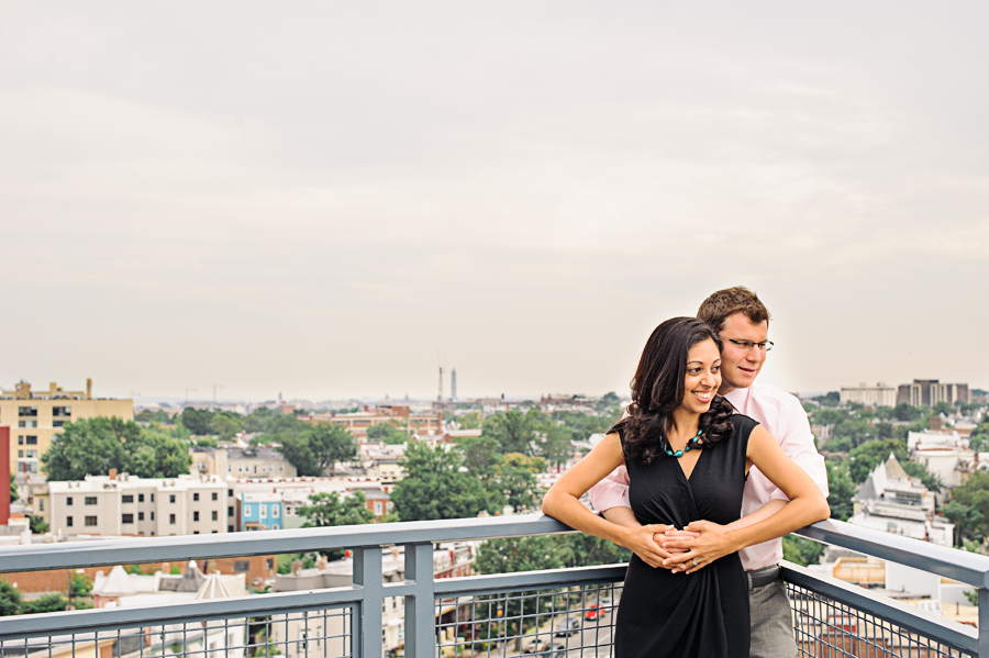 washington dc rooftop engagement session, washington dc wedding photographer