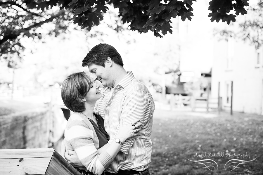 fun engagement session at the georgetown canal
