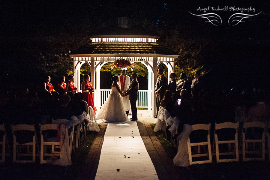 night ceremony at grey rock mansion baltimore photographer