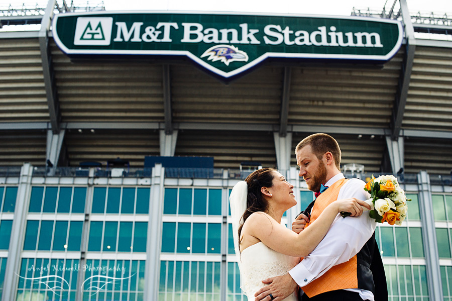 m&t bank stadium wedding photographer