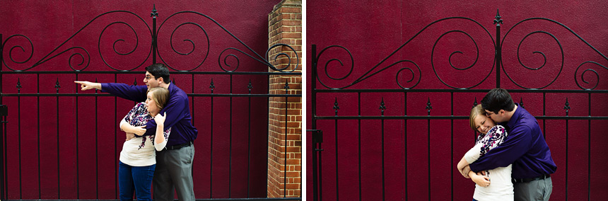 downtown frederick engagement session