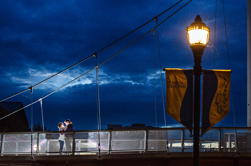 downtown frederick engagement session