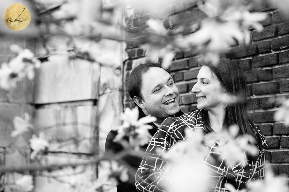 spring baltimore engagement photos