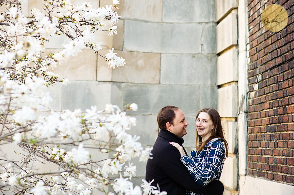 spring baltimore engagement photos