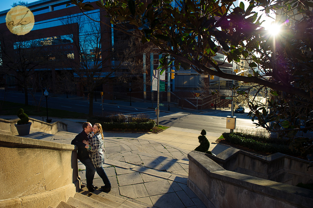 spring baltimore engagement photos