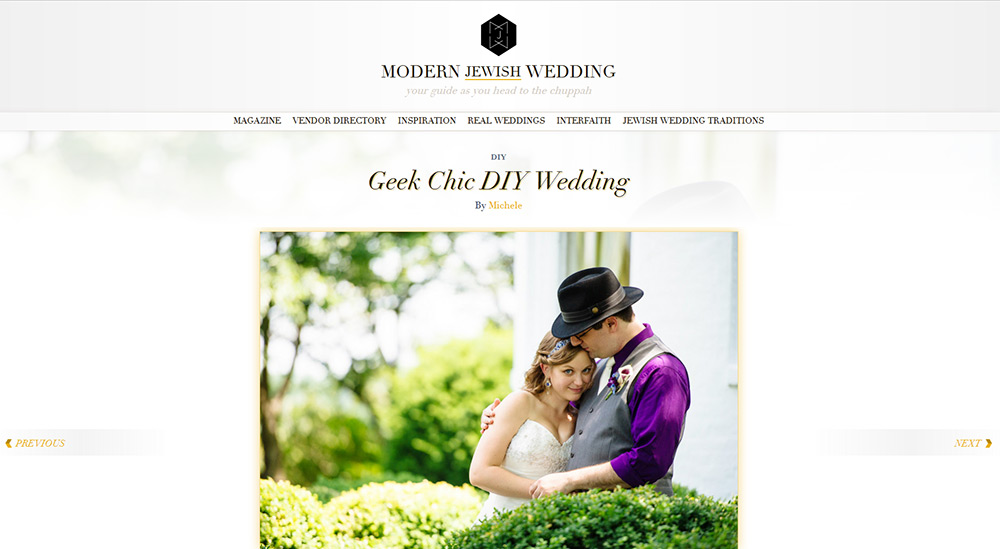 geek chic diy wedding