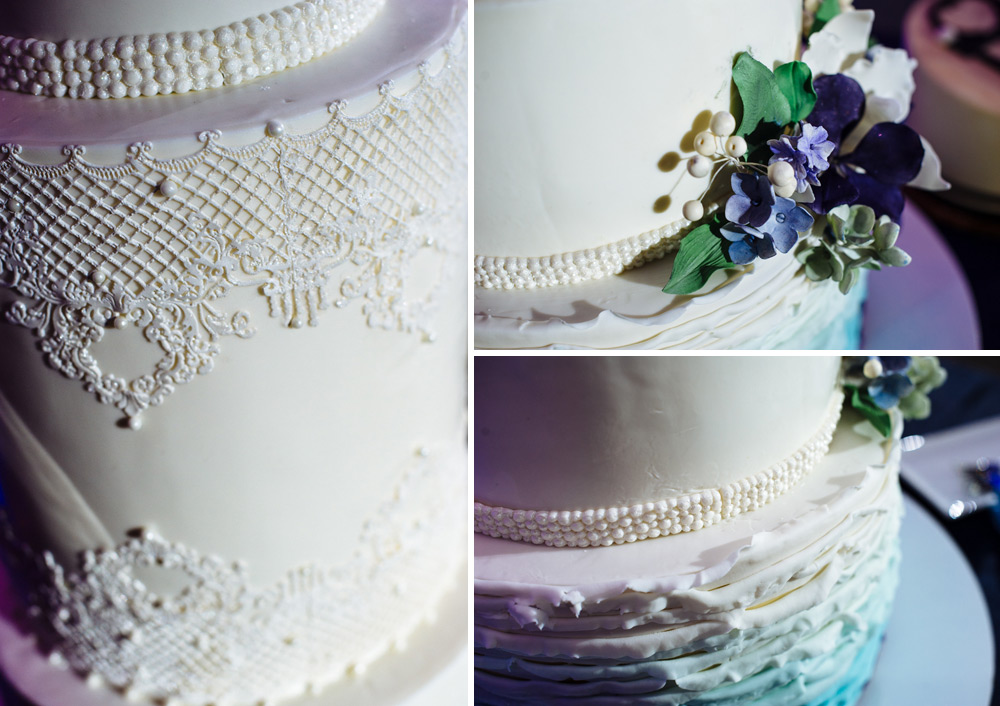 elegant wedding cake details for Washington DC wedding