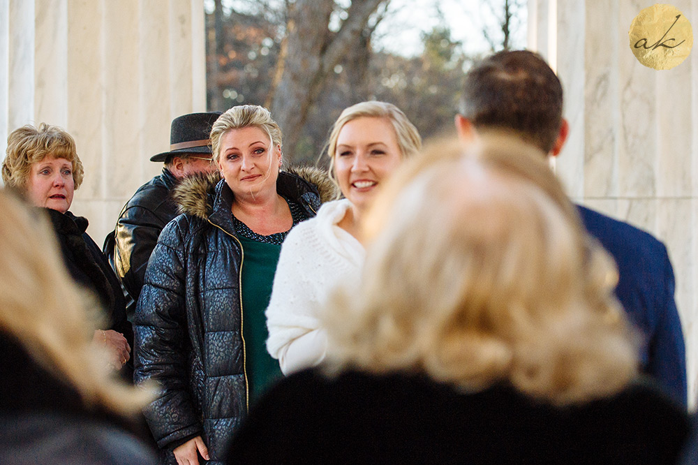 intimate dc war memorial wedding