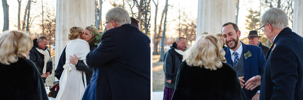 intimate dc war memorial wedding