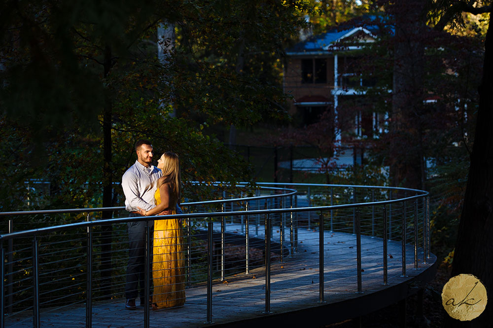 Brookside Gardens Autumn Engagement Photos 13