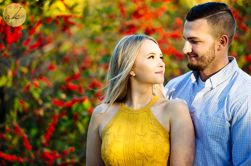 Brookside Gardens Autumn Engagement Photos 12