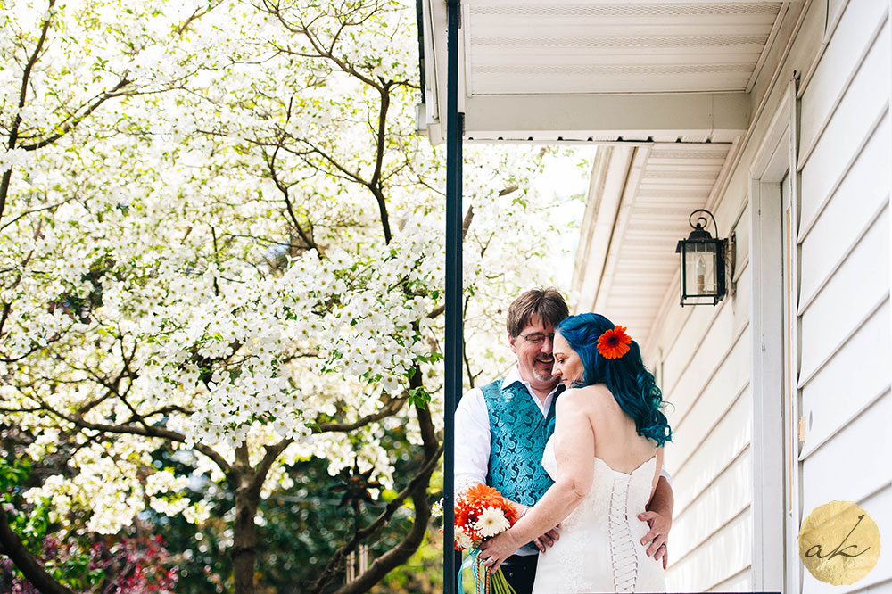 intimate backyard baltimore wedding 1