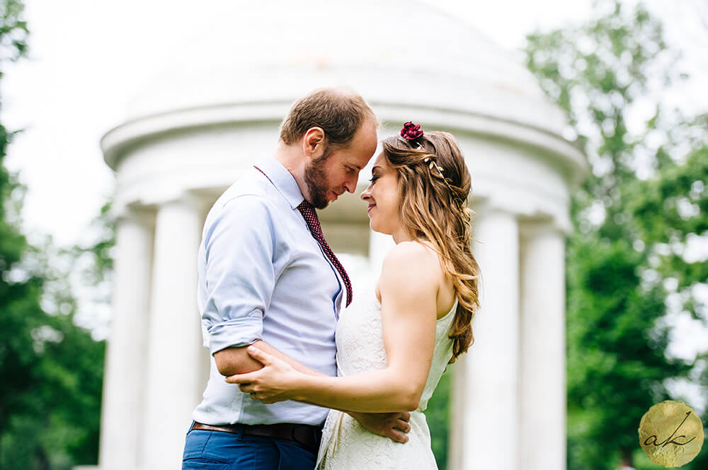 elopement at dc war memorial photo