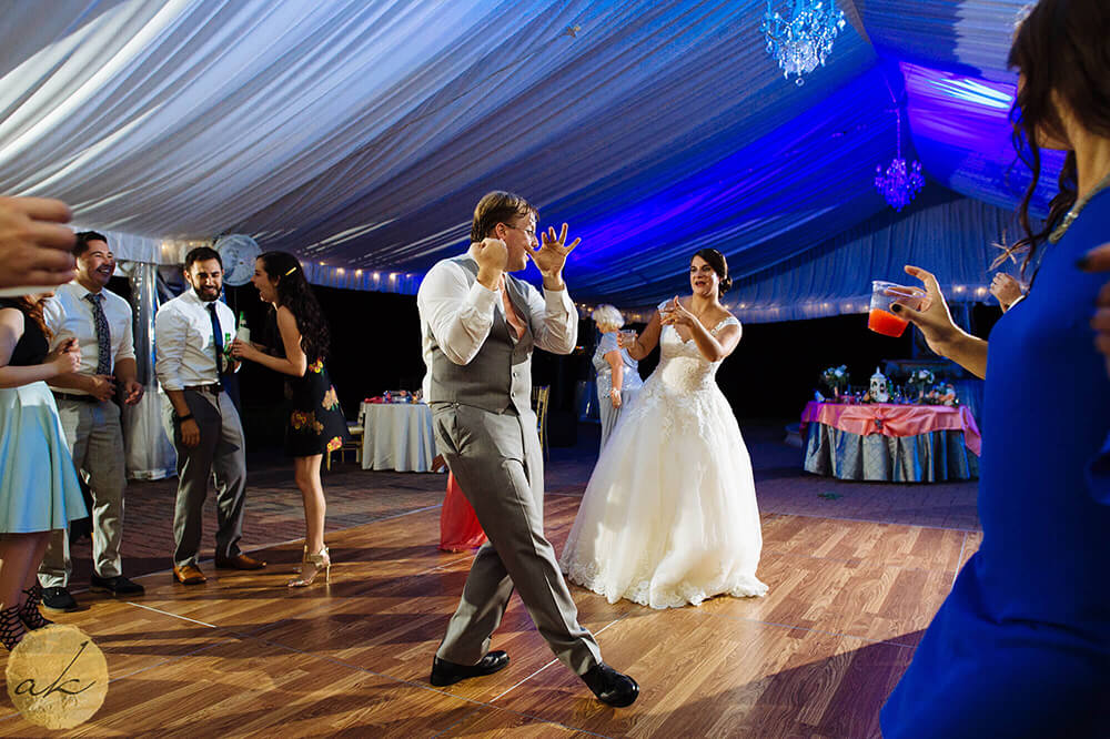 tent reception at Oxon Hill Manor wedding 40