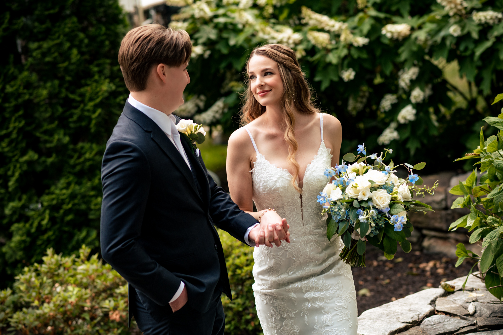 kurtz's beach wedding photographer first look 16