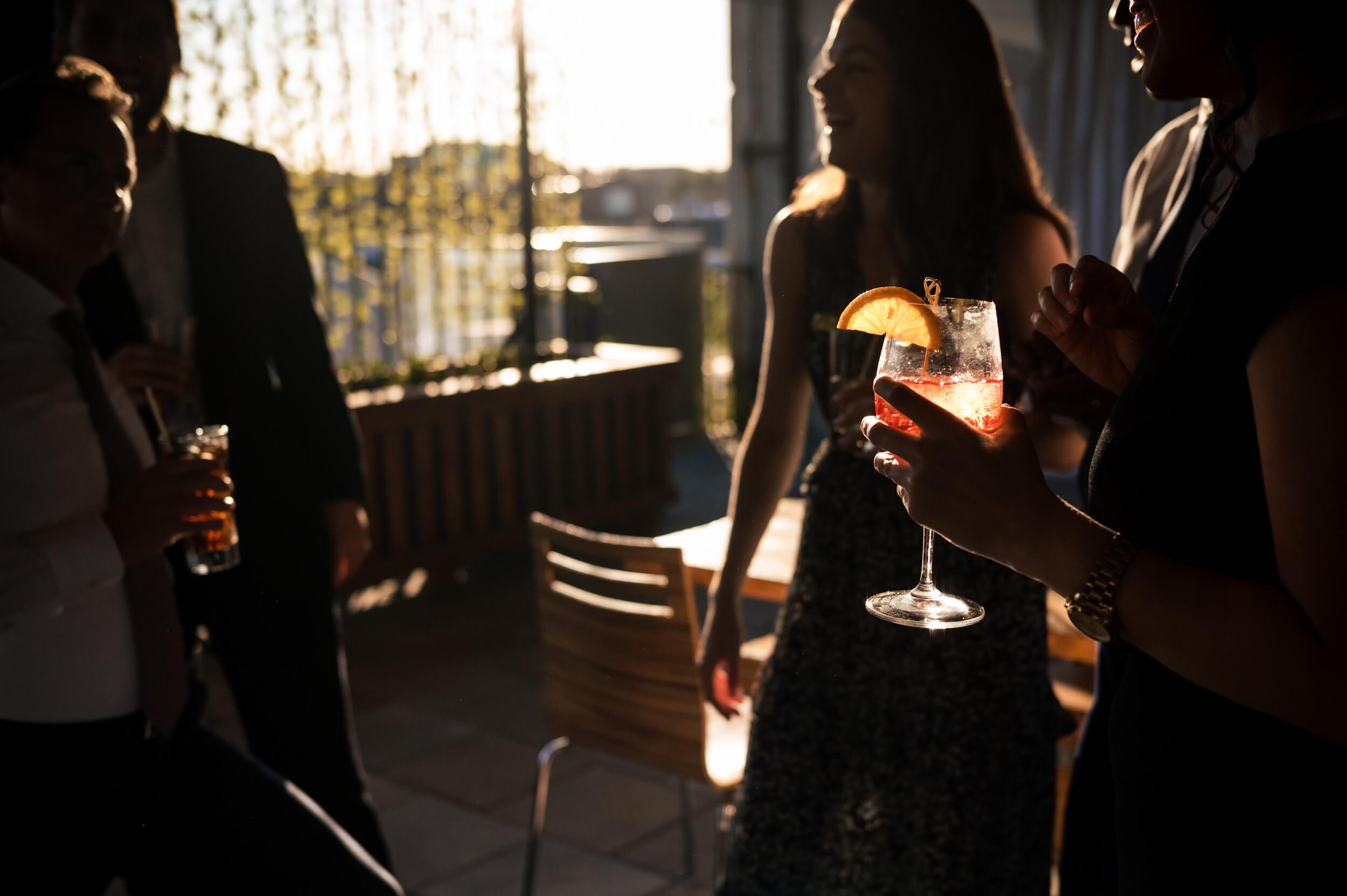 person holding a wine glass