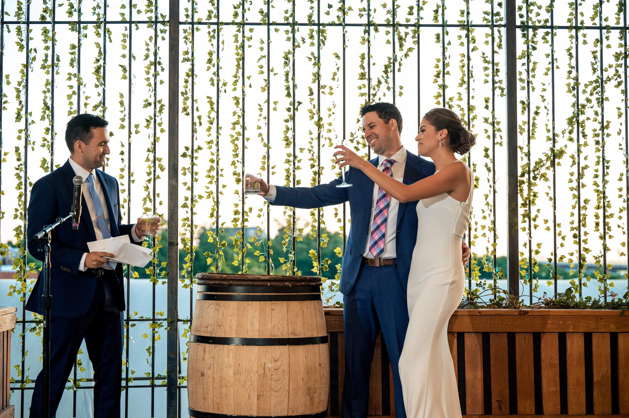 best man giving speech at washington dc winery wedding venue