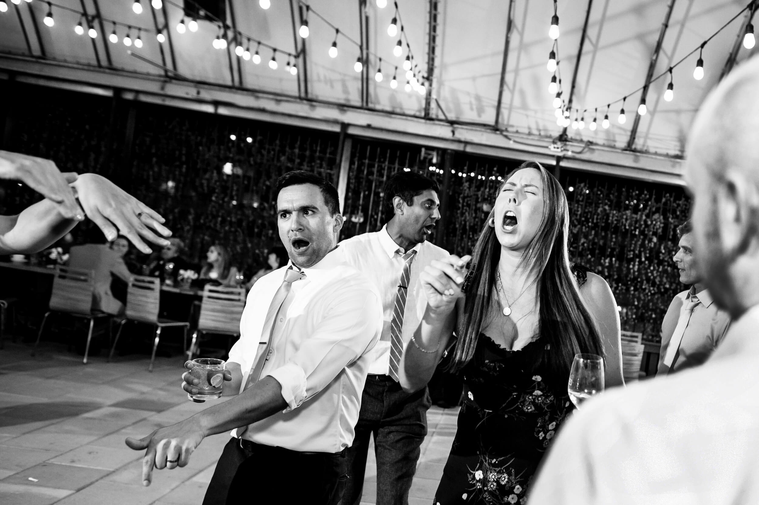 group of people dancing at washington dc wedding