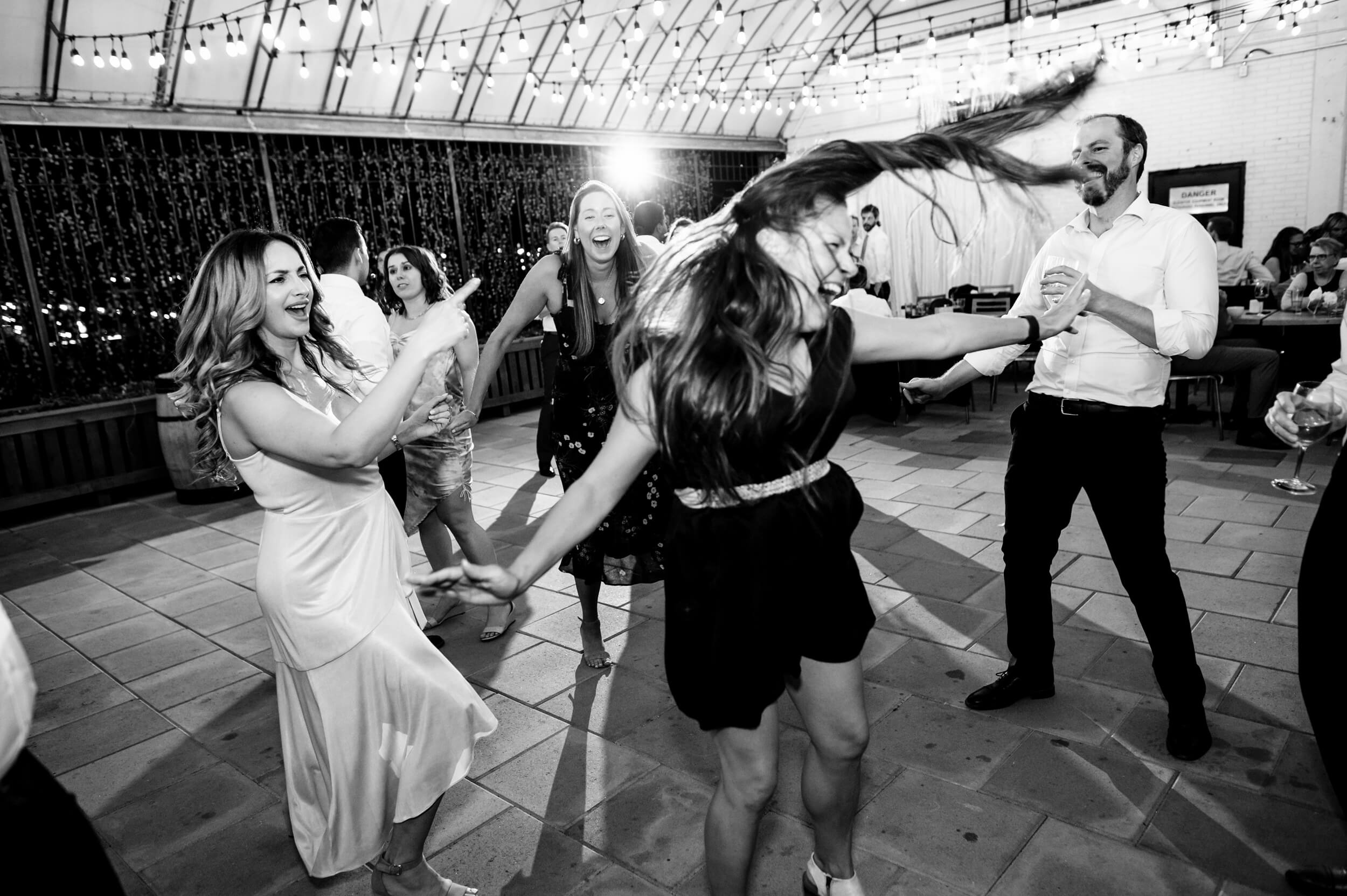 group of people dancing at washington dc wedding